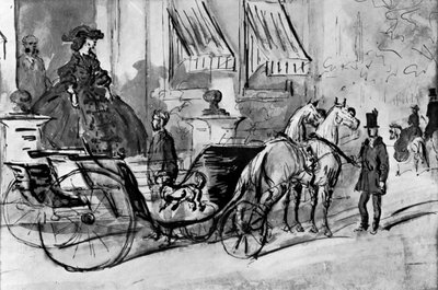 En voiture, 19e siècle, 1930 - Constantin Guys