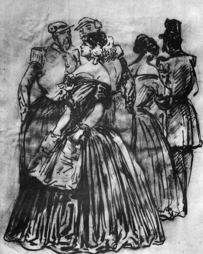 En repos, 19e siècle, 1930 - Constantin Guys