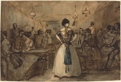 Officiers et courtisanes dans un intérieur - Constantin Guys