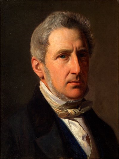 Danois : Portræt af godsejer Alfred Hage (1803-1872) Portrait de l