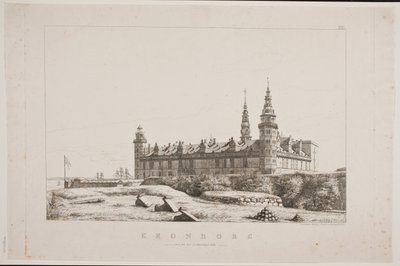 Kronborg vu du côté nord-ouest - Constantin Hansen