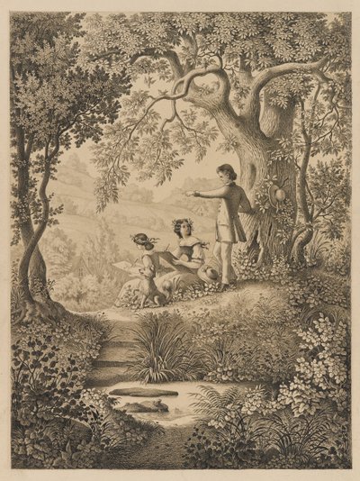 Une leçon de dessin, 1865 - Constantine Hertzberg