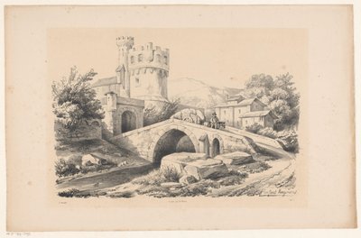 Paysage avec fort et pont - Constantinus Cornelis Huysmans
