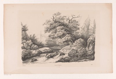 Paysage rocheux avec ruisseau - Constantinus Cornelis Huysmans