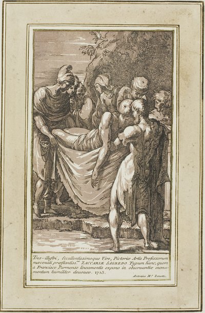 La mise au tombeau - Conte Antonio Maria Zanetti the Elder