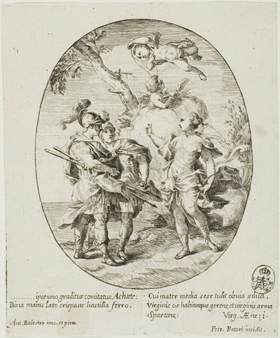Énée, Vénus et Achates - Conte Pietro Antonio Rotari