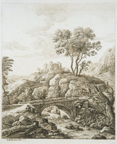 Paysage avec château - Copplestone Warre Bamfylde