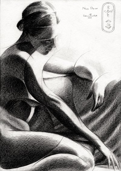 Femme en méditation - Corné Akkers