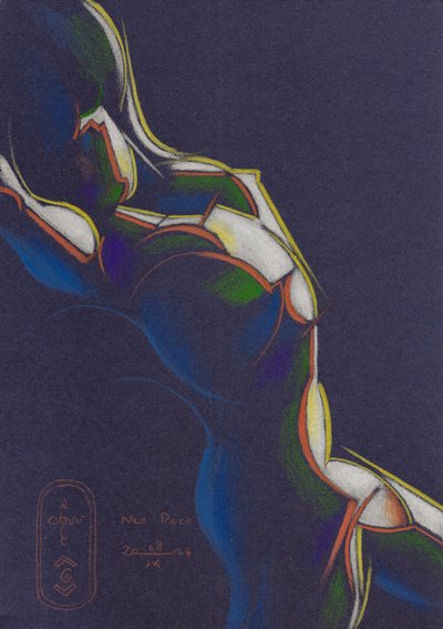Figure abstraite dynamique - Corné Akkers