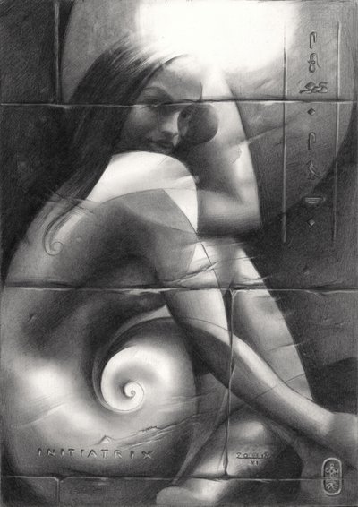 Regard énigmatique en spirale - Corné Akkers
