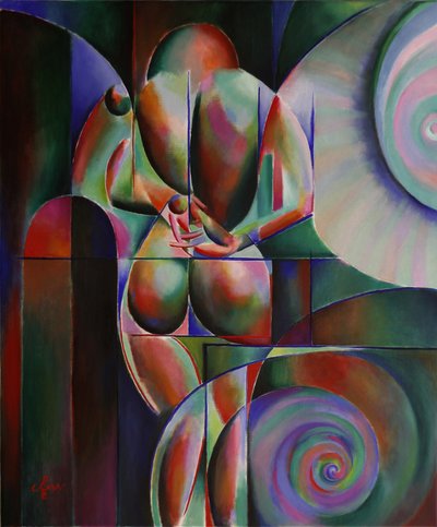 Une figure cubiste pleine de vie - Corné Akkers