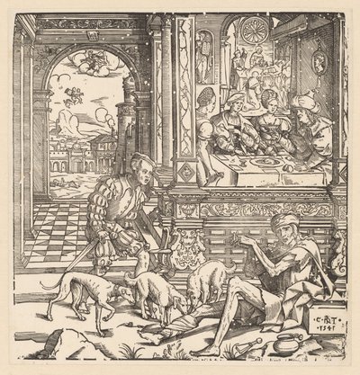 Le riche et le pauvre Lazare - Cornelis Anthonisz.