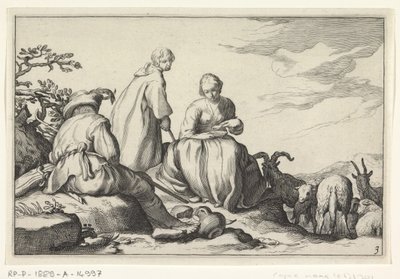 Bergers - Cornelis Bloemaert (II) (possibly)