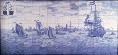 Vue panoramique du port de Rotterdam, vers 1700 - Cornelis Boumeester
