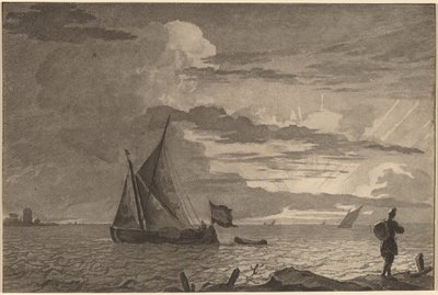 Pêcheur avec un paquet sur l