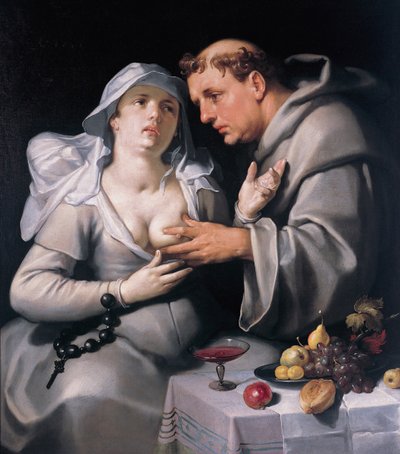 Un moine et une nonne, 1591 - Cornelis Cornelisz. Haarlem van