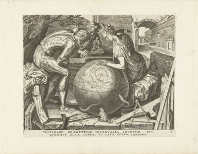 Géométrie (De zeven vrije kunsten) - Cornelis Cort