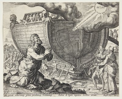 Dieu instruisant Noé pour construire l