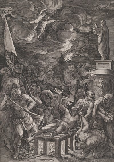 Martyr de Saint Laurent, 1571 - Cornelis Cort