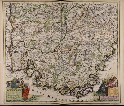 Comté et gouvernement general de Provence : divise en ses Senechaussees et Viguerie avec les terres adjacentes scavoir la principaute d