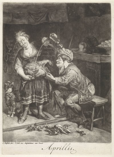Avril - Cornelis Dusart