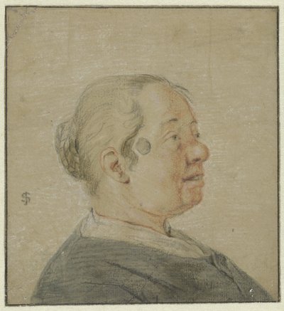 Buste de femme, profil droit - Cornelis Dusart