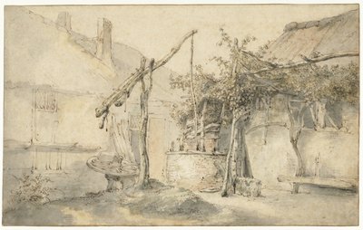 Ferme avec un puits - Cornelis Dusart