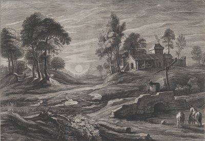 Paysage avec puits - Cornelis Galle I