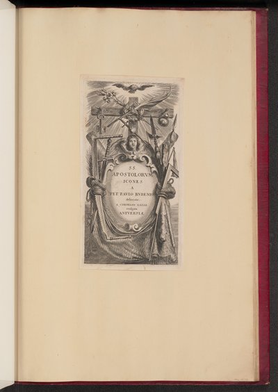 Page de titre pour SS. Apostolorvm Icones - Cornelis Galle I after Sir Peter Paul Rubens