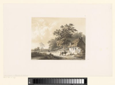Paysage avec maison - Cornelis Gerrit Verburgh