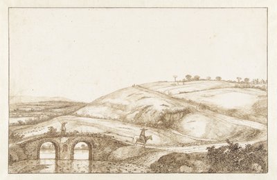 Paysage vallonné avec pont en pierre - Hendrick Cornelisz. Vroom