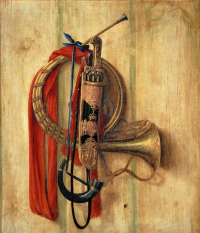 Équipement de chasse sur un mur - Cornelis Norbertus Gysbrechts