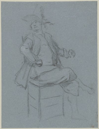 Quaker assis, trois quarts vers la gauche avec tête tournée - Cornelis Troost