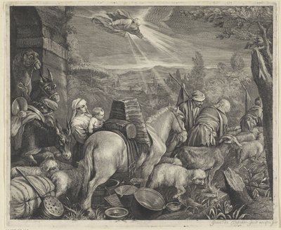Abraham quitte Haran - Cornelis Visscher (II)