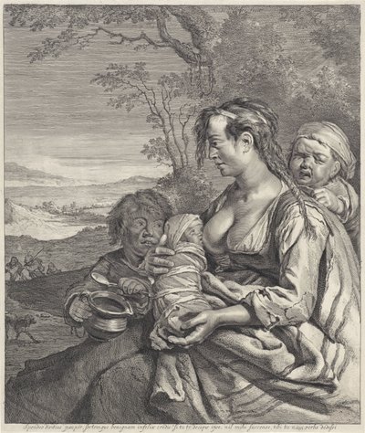 Païenne (Spondeo divitius pauper (...) verba dedissi) - Cornelis Visscher (II)