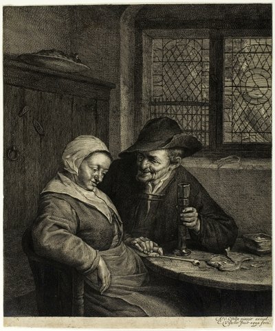 Vieil homme et femme - Cornelis Visscher