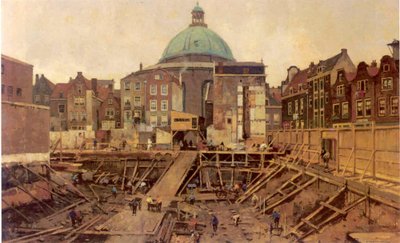 Chantier près du Hekelveld, avec l