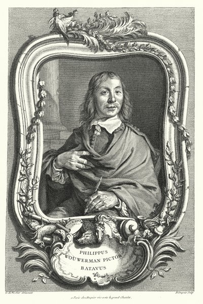 Philips Wouwerman, peintre néerlandais - Cornelis after Visscher