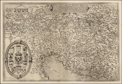 Carte du Danube de 1593 par Cornelis de Jode - Cornelis de Jode