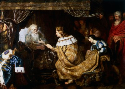 David présentant le sceptre à Salomon, début du 17ème siècle - Cornelis de Vos