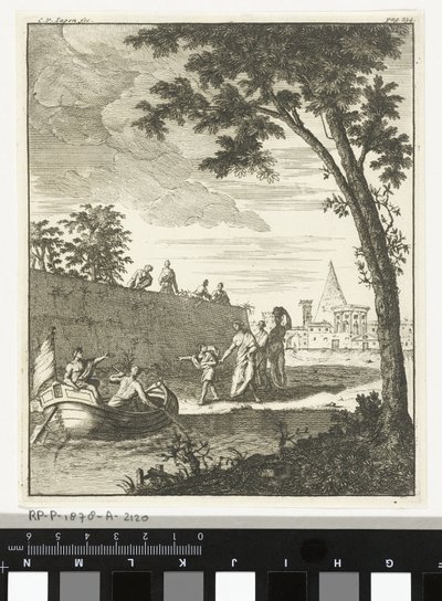 Paysage avec bateau - Cornelis van Jagen