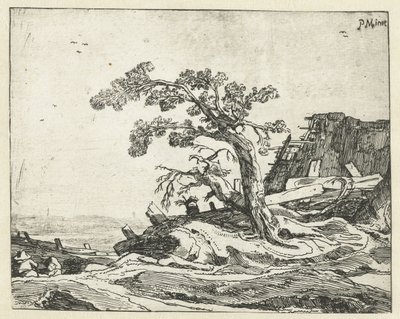 Paysage avec arbre - Cornelis van Kittensteyn (attributed to)