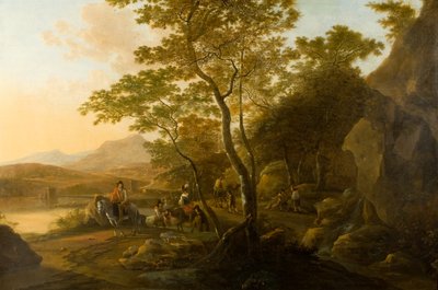 Paysage avec figures, vers 1655-1710 - Cornelis van Swanenburgh