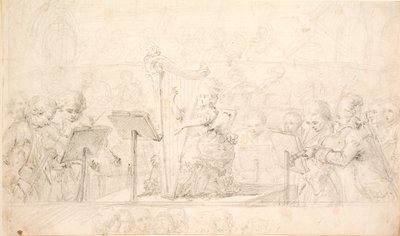 Le concert de harpe - Cornelius Høyer