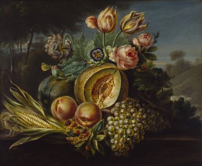 Nature morte aux fruits et aux fleurs - Cornelius de Beet