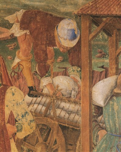 Marchand au travail, (détail) - Cosimo (attr. to) Tura