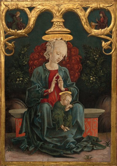 Madone et enfant dans un jardin, vers 1460-1470 - Cosmè Tura