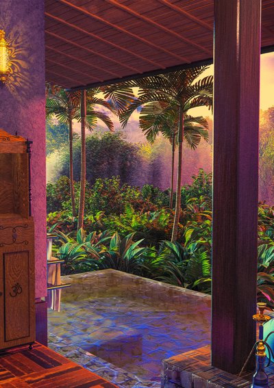 Une véranda tropicale luxuriante - CosmoZach