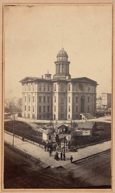 Académie de musique, Chicago, années 1860 (photo) - Crater