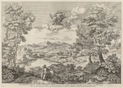 Jupiter dans un paysage - Crescenzio Onofri